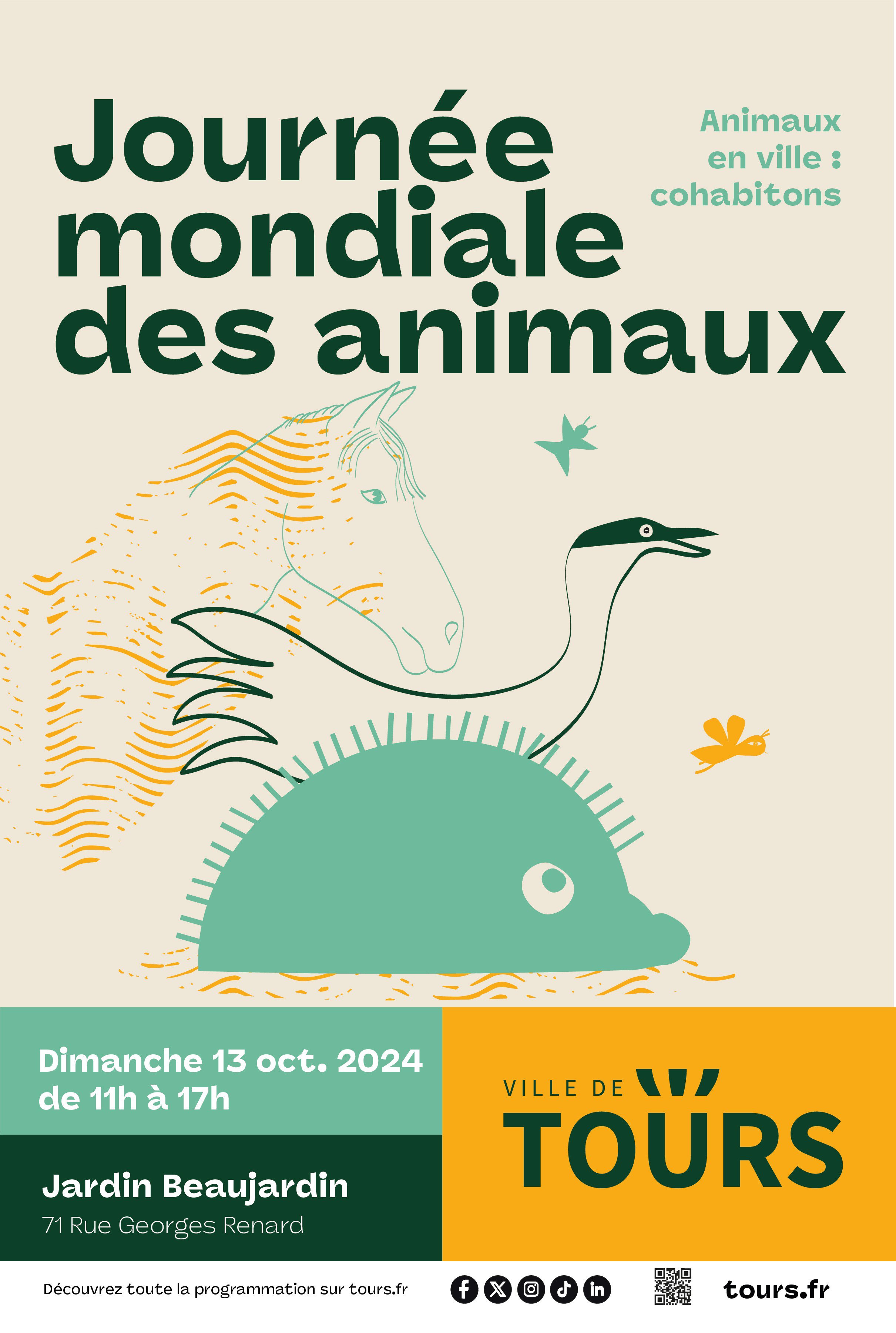 Le CERC présent à la journée Mondiale des Animaux de la ville de Tours